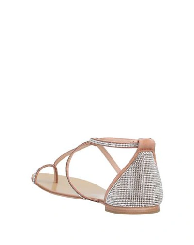 Bibi Lou Toe Strap Sandals In Pink