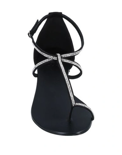 Shop Bibi Lou Woman Thong Sandal Black Size 7 Textile Fibers