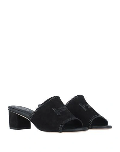 Tod's Sandals In Black