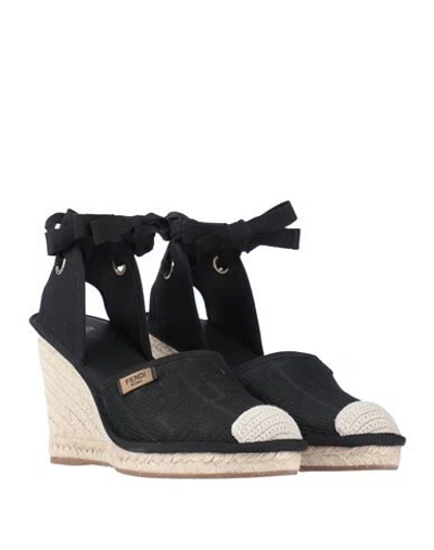 Shop Fendi Espadrilles In Black