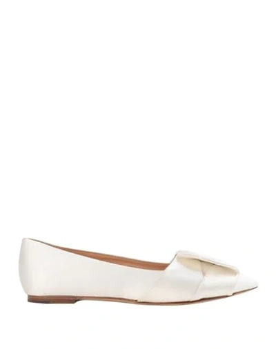 Shop Charlotte Olympia Ballet Flats In White