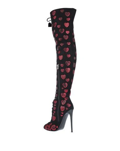 Shop Philipp Plein Knee Boots In Black