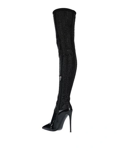 Shop Philipp Plein Knee Boots In Black