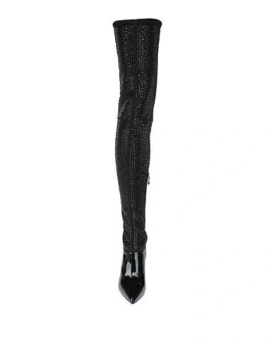 Shop Philipp Plein Knee Boots In Black