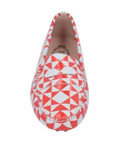 Tod's Loafers In Red