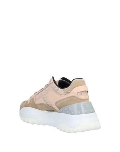 Shop Tod's Woman Sneakers Light Pink Size 11.5 Soft Leather, Textile Fibers