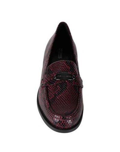 Shop Michael Michael Kors Loafers In Maroon