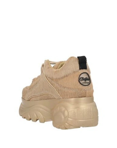 Shop Buffalo Woman Sneakers Sand Size 7.5 Calfskin In Beige