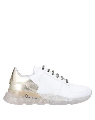 Shop Cavalli Class Sneakers In White