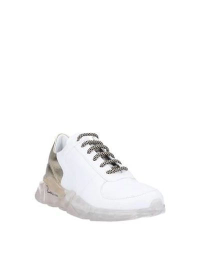 Shop Cavalli Class Sneakers In White