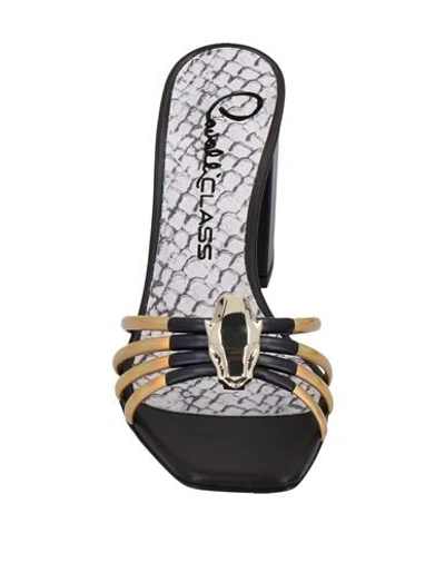 Shop Cavalli Class Sandals In Gold