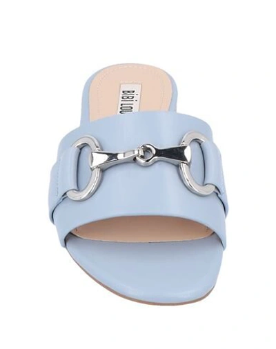 Shop Bibi Lou Woman Sandals Sky Blue Size 10 Soft Leather