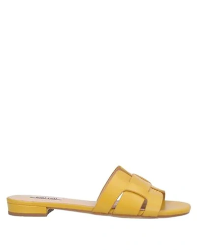 Shop Bibi Lou Woman Sandals Yellow Size 9 Soft Leather