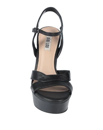 Shop Bibi Lou Woman Sandals Black Size 10 Soft Leather