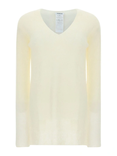 Shop P.a.r.o.s.h Mohair-blend Sweater In White