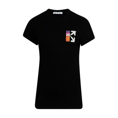Shop Off-white Gradient T-shirt In Black Multic