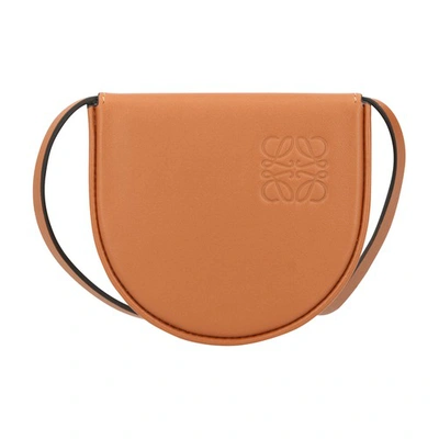 Shop Loewe Small Heel Pouch In Tan