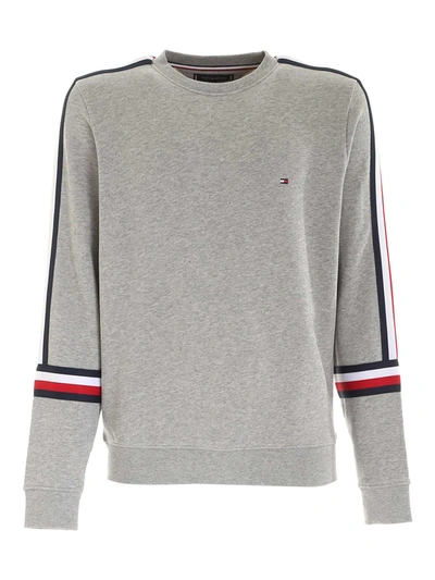 Shop Tommy Hilfiger Crewneck Sweatshirt In Grey