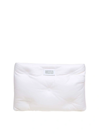Shop Maison Margiela Glam Slam Clutch Bag In White