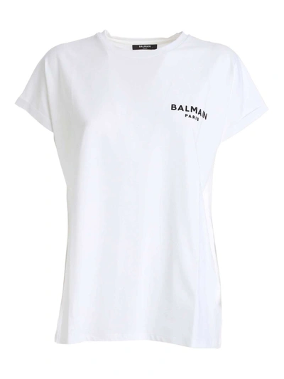 Shop Balmain Kimono Sleeve T-shirt In White