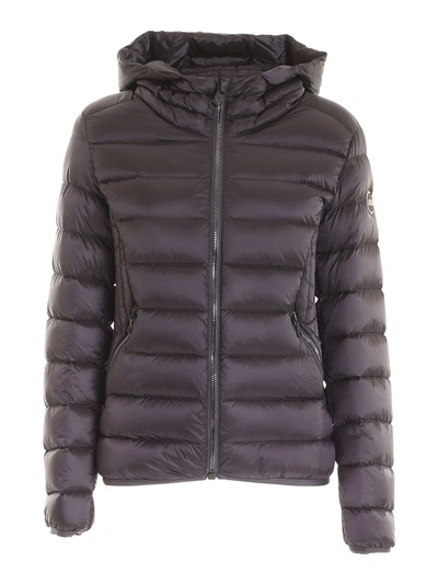 Shop Colmar Originals Hooded Down Jacket In Anthracite Color In Grey