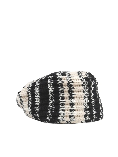 Shop Missoni Knot Turban In Black And White
