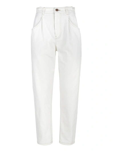 Shop Brunello Cucinelli Jewel Detail Mom Fit Jeans In White