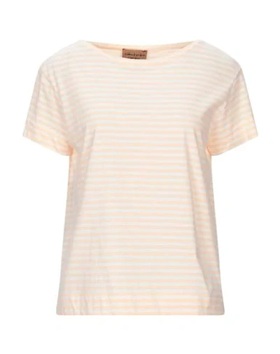 Shop Alessia Santi T-shirts In Salmon Pink