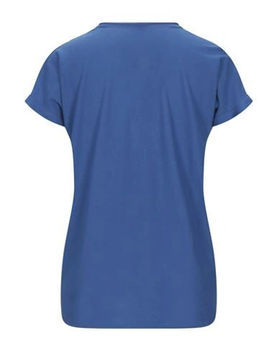 Shop Slowear Zanone Woman T-shirt Blue Size M Cotton