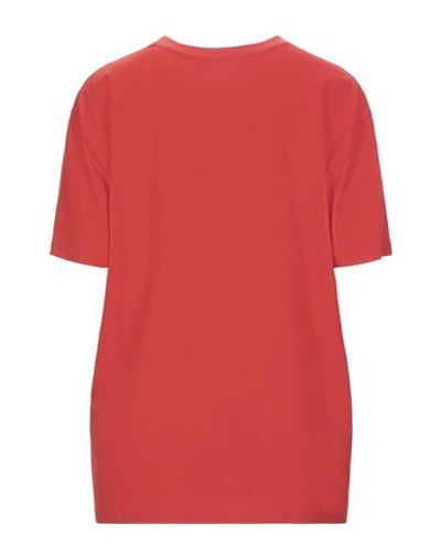 Shop Givenchy Woman T-shirt Red Size M Cotton, Elastane, Viscose