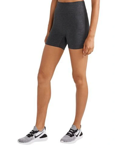 We Over Me Woman Shorts & Bermuda Shorts Charcoal Size L Polyester, Elastane In Grey