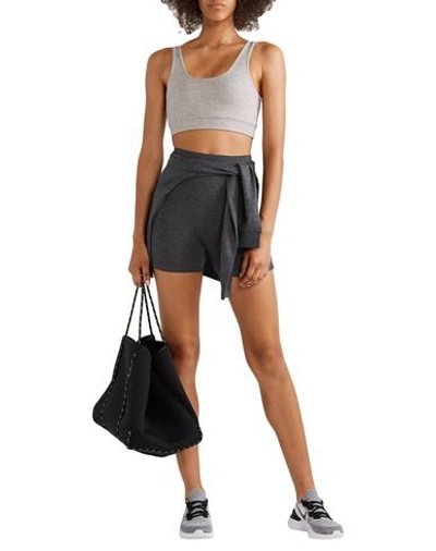 We Over Me Woman Shorts & Bermuda Shorts Charcoal Size L Polyester, Elastane In Grey