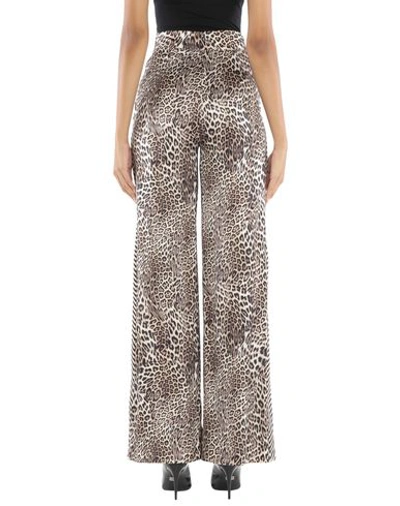 Clips Animal Print Trousers In White