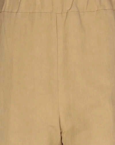 Shop Alessia Santi Woman Pants Camel Size 10 Linen, Cotton In Beige