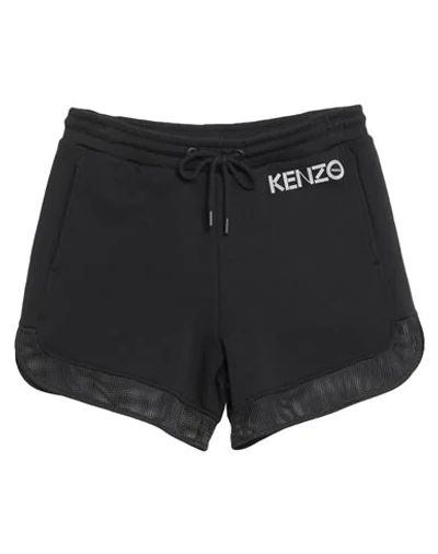 Shop Kenzo Woman Shorts & Bermuda Shorts Black Size Xs Cotton, Polyester