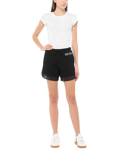 Shop Kenzo Woman Shorts & Bermuda Shorts Black Size Xs Cotton, Polyester