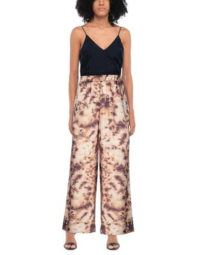 Shop Nanushka Pants In Sand