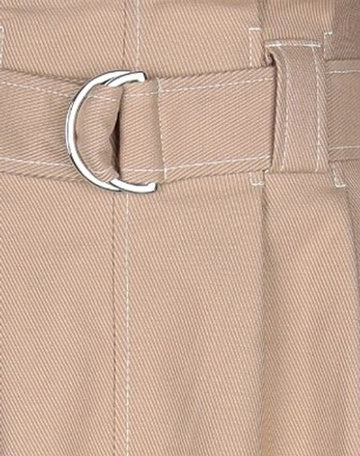 Shop Ganni Pants In Camel