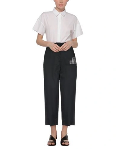Shop Love Moschino Woman Pants Black Size 10 Cotton, Viscose