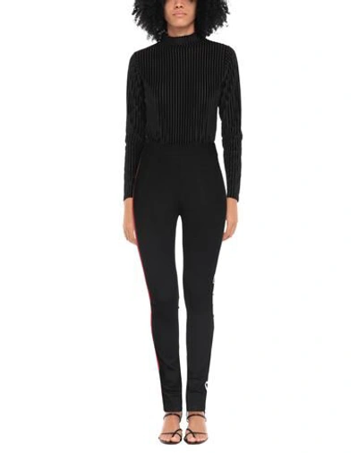 Shop Karl Lagerfeld Woman Leggings Black Size Xs Rayon, Nylon, Elastane