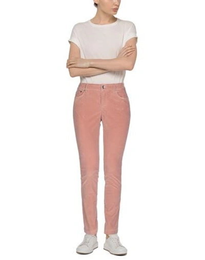 Shop Dolce & Gabbana Woman Pants Blush Size 0 Cotton, Elastane In Pink