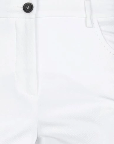 Shop Peserico Woman Cropped Pants White Size 12 Cotton, Elastane