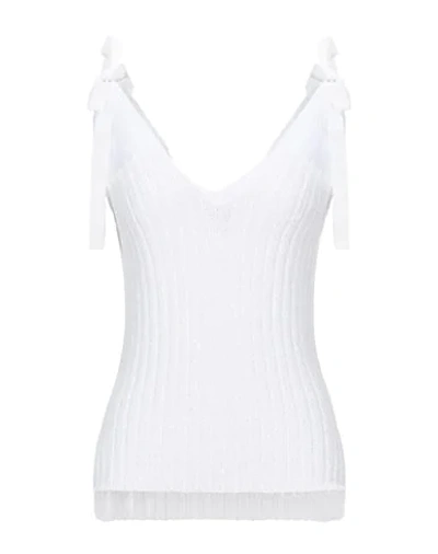 Shop Nude Woman Top White Size 8 Viscose, Polyester, Cotton