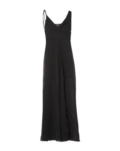 Shop Patrizia Pepe Long Dresses In Black