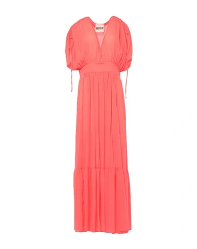 Shop Aniye By Woman Maxi Dress Coral Size M Polyester In Red