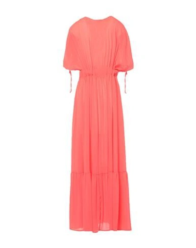 Shop Aniye By Woman Maxi Dress Coral Size M Polyester In Red