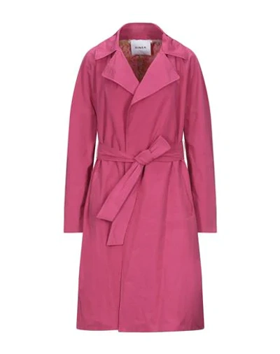 Shop Ainea Overcoats In Fuchsia