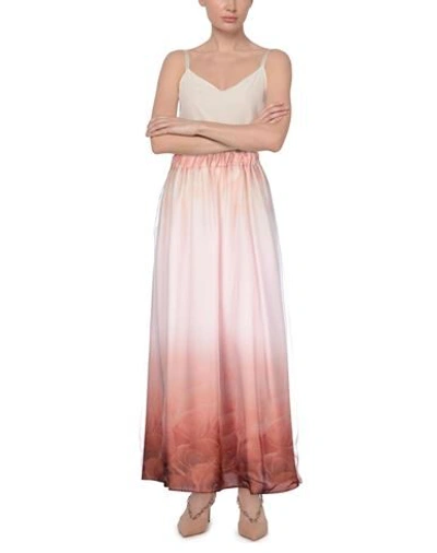 Shop Jijil Woman Maxi Skirt Pink Size 4 Polyester