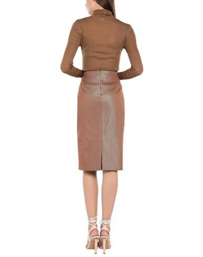 Shop Max Mara Midi Skirts In Brown