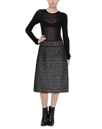 Shop Dolce & Gabbana Woman Midi Skirt Black Size 6 Virgin Wool, Silk, Polyamide, Mohair Wool, Alpaca Wool